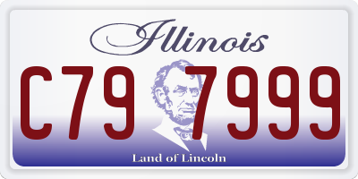 IL license plate C797999