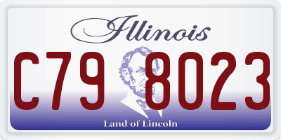 IL license plate C798023