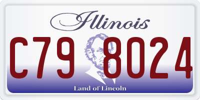 IL license plate C798024