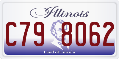 IL license plate C798062
