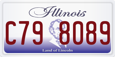 IL license plate C798089