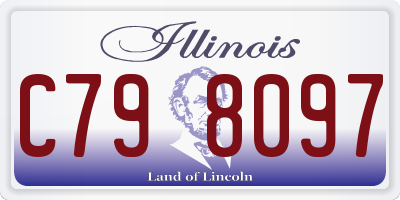 IL license plate C798097
