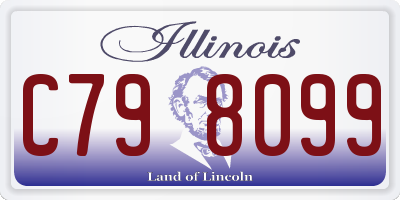 IL license plate C798099
