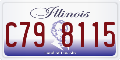 IL license plate C798115