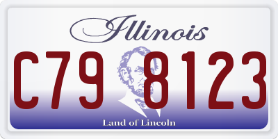 IL license plate C798123