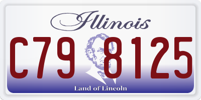 IL license plate C798125