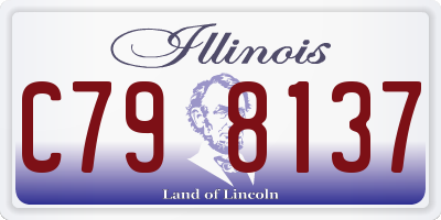 IL license plate C798137