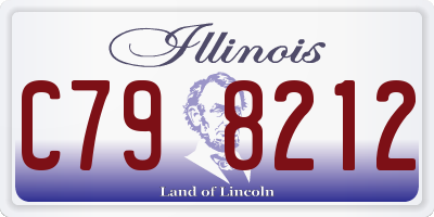 IL license plate C798212