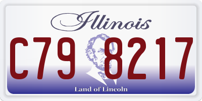 IL license plate C798217