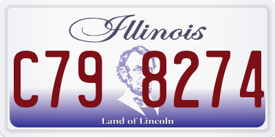IL license plate C798274