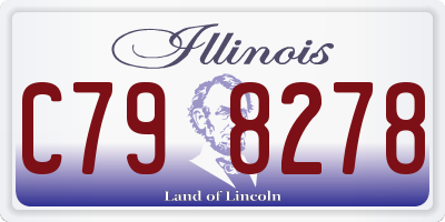 IL license plate C798278