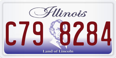 IL license plate C798284
