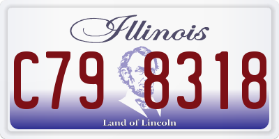 IL license plate C798318