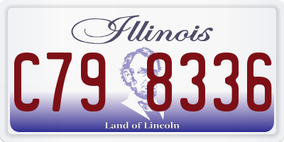 IL license plate C798336