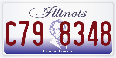IL license plate C798348