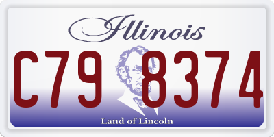 IL license plate C798374