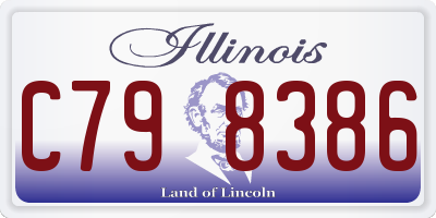 IL license plate C798386