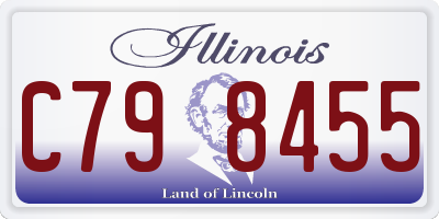 IL license plate C798455