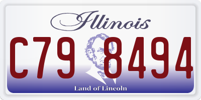 IL license plate C798494