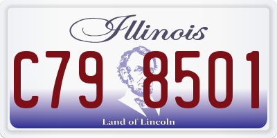 IL license plate C798501