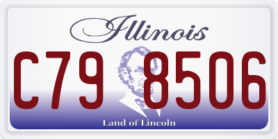 IL license plate C798506