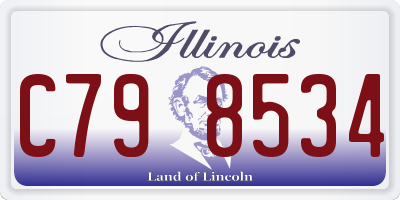 IL license plate C798534