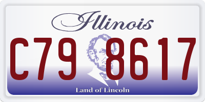 IL license plate C798617