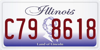 IL license plate C798618