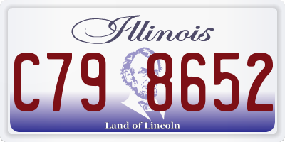IL license plate C798652