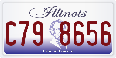 IL license plate C798656