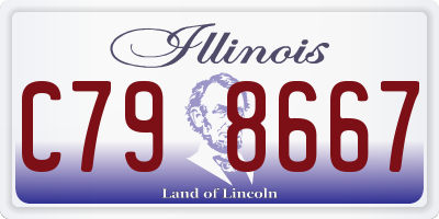 IL license plate C798667