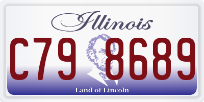 IL license plate C798689