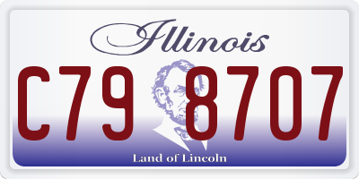 IL license plate C798707