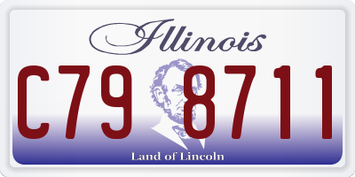 IL license plate C798711
