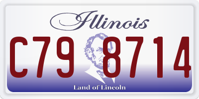 IL license plate C798714