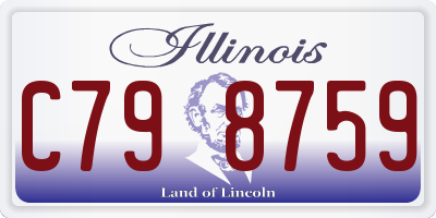 IL license plate C798759