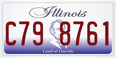 IL license plate C798761