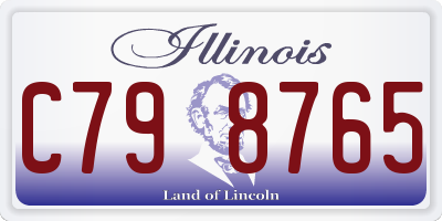IL license plate C798765