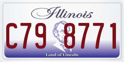 IL license plate C798771