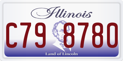 IL license plate C798780