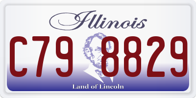 IL license plate C798829
