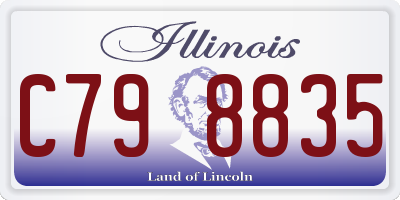 IL license plate C798835