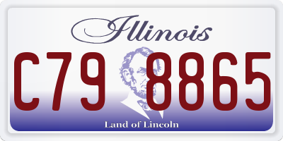 IL license plate C798865