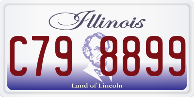 IL license plate C798899