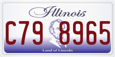 IL license plate C798965