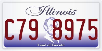 IL license plate C798975