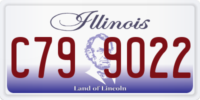 IL license plate C799022