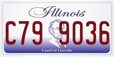 IL license plate C799036