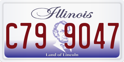 IL license plate C799047