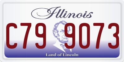 IL license plate C799073
